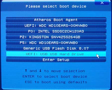 Hướng dẫn cài windows 7 bằng USB từ A tới Z cực kỳ đơn giản Uefi-boot-menu